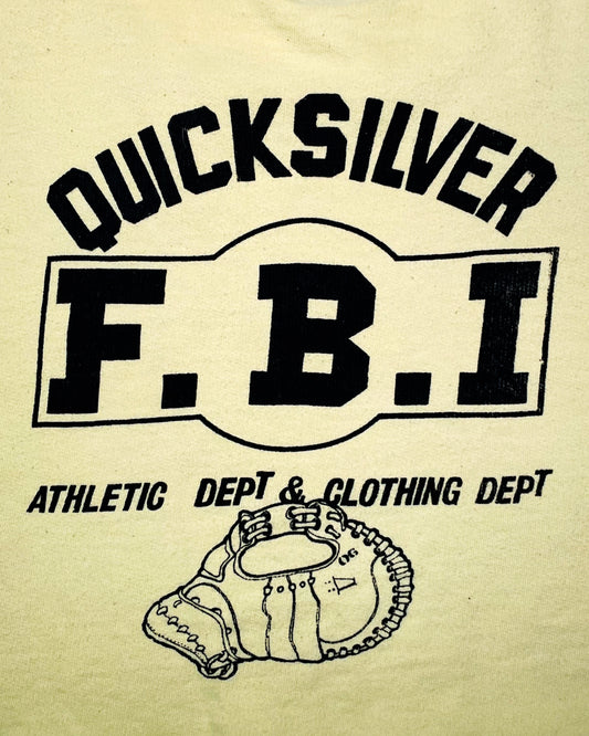Vintage 70’s ‘Quicksilver F.B.I. Athletic Dept’ True Vintage Tank - Yellow