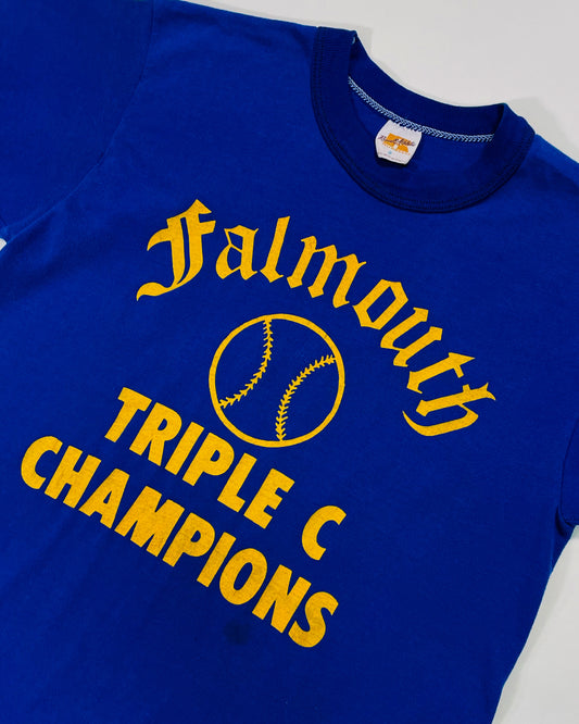 Vintage 70’s ‘Falmouth Triple C Champions’ True Vintage Tshirt