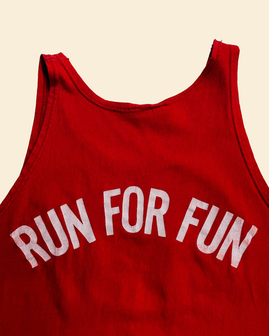Vintage 70’s ‘Run For Fun’ True Vintage Tank