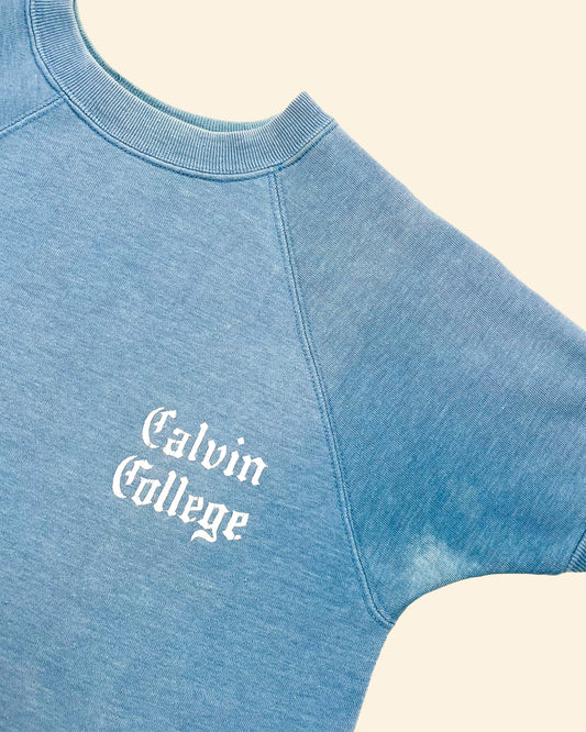 Vintage 70’s ‘Calvin College’ True Vintage Short Sleeve Sweatshirt