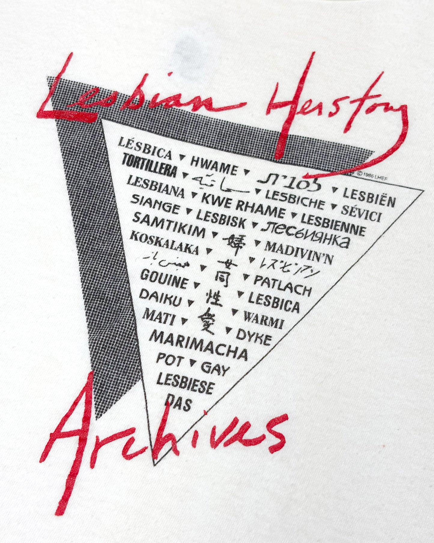 Vintage 80’s ‘Lesbian Herstory Archives’ Original Vintage T-Shirt