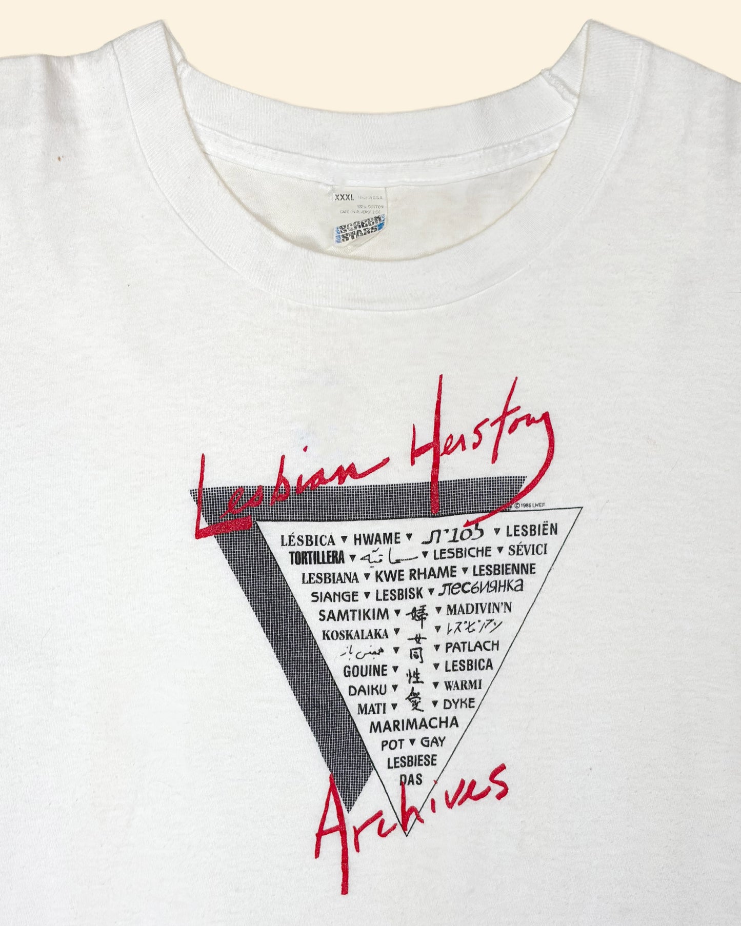 Vintage 80’s ‘Lesbian Herstory Archives’ Original Vintage T-Shirt