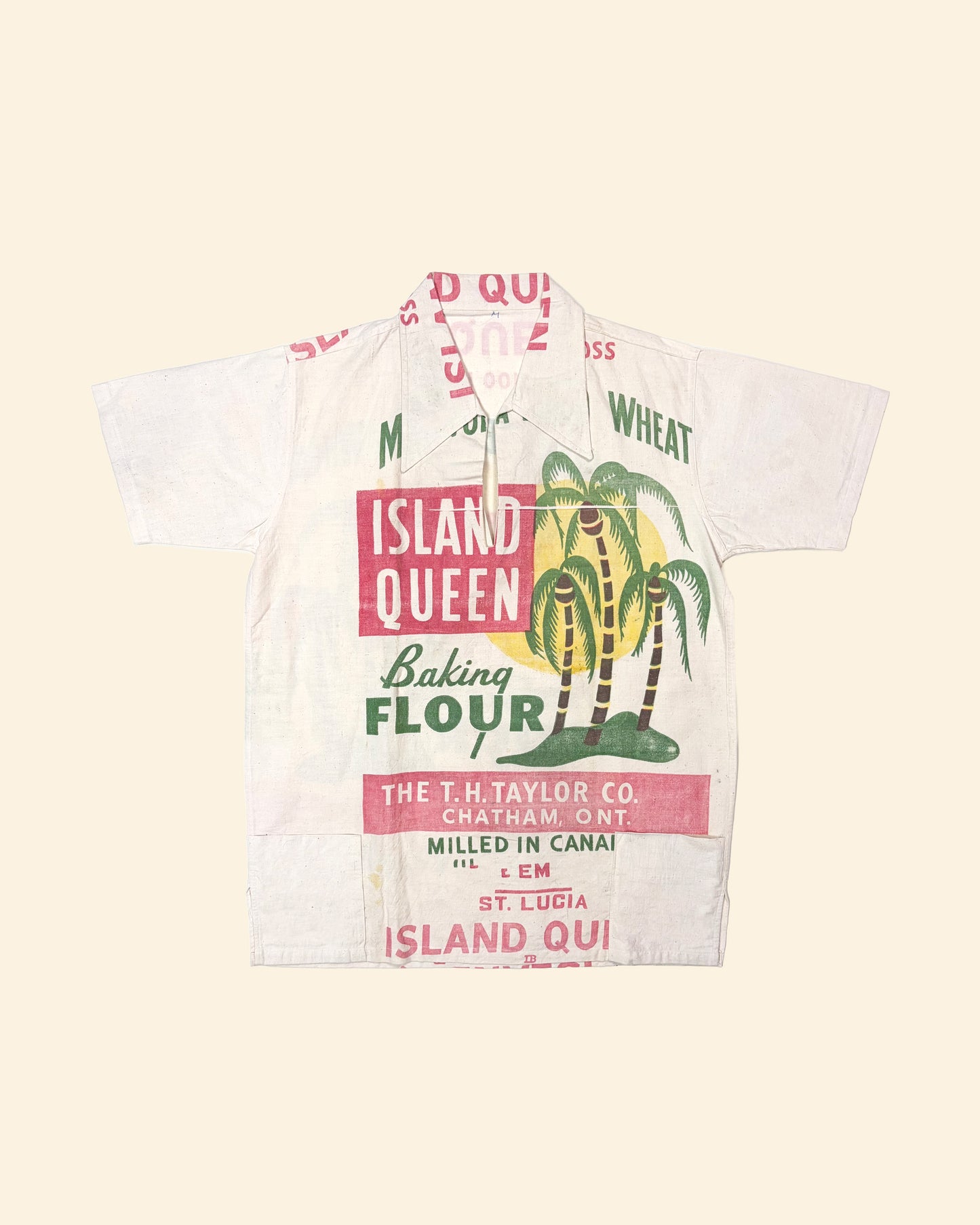 Vintage 50’s ‘Island Queen Flour Sack’ True Vintage Shirt