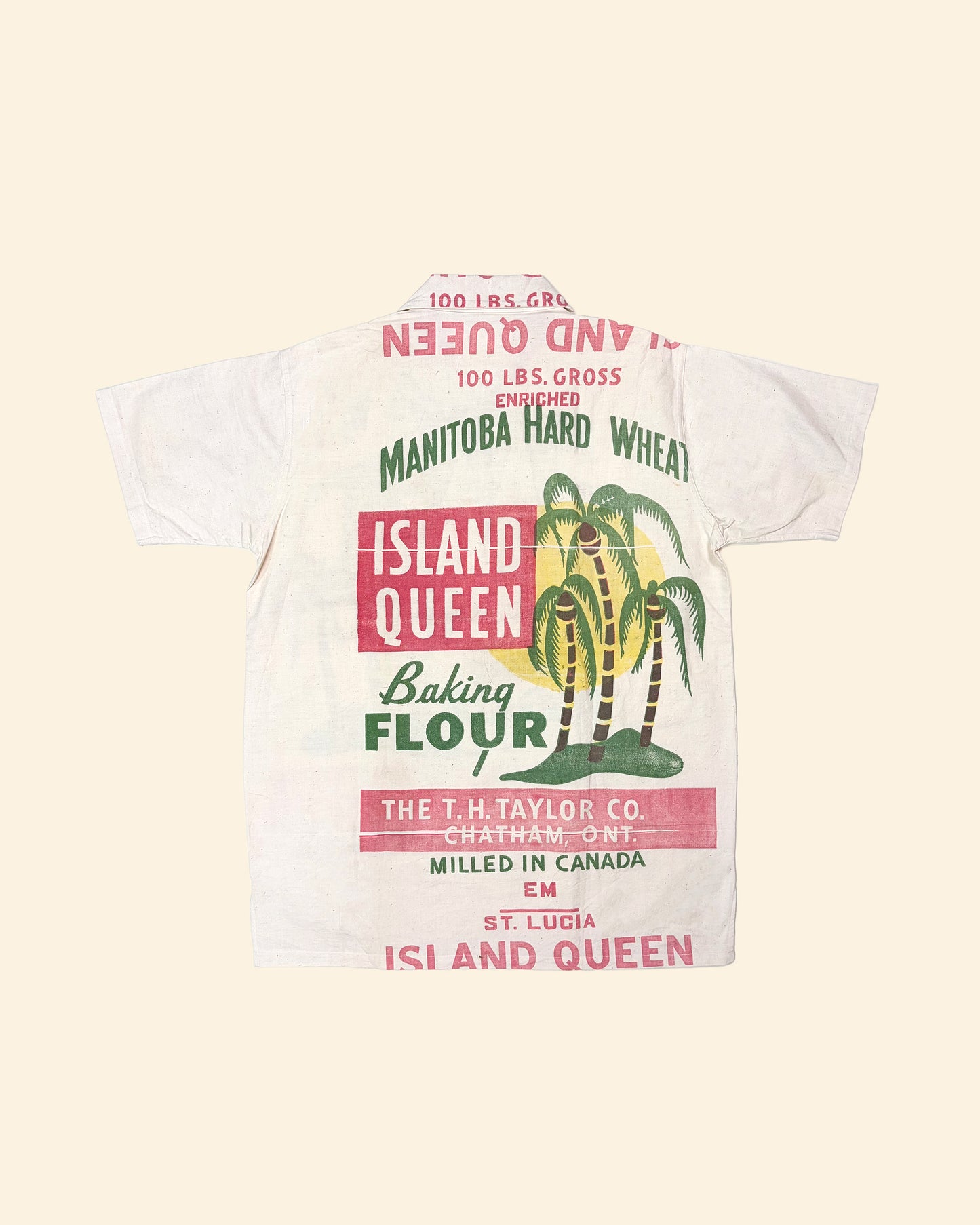 Vintage 50’s ‘Island Queen Flour Sack’ True Vintage Shirt