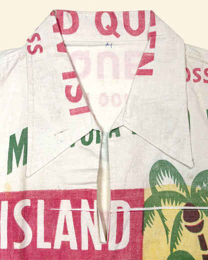 Vintage 50’s ‘Island Queen Flour Sack’ True Vintage Shirt