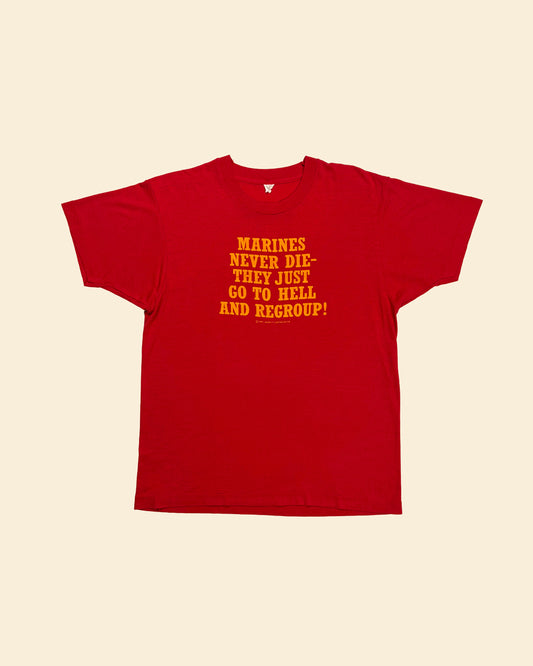 Vintage 80’s ‘Marines Never Die’ Vintage T-Shirt