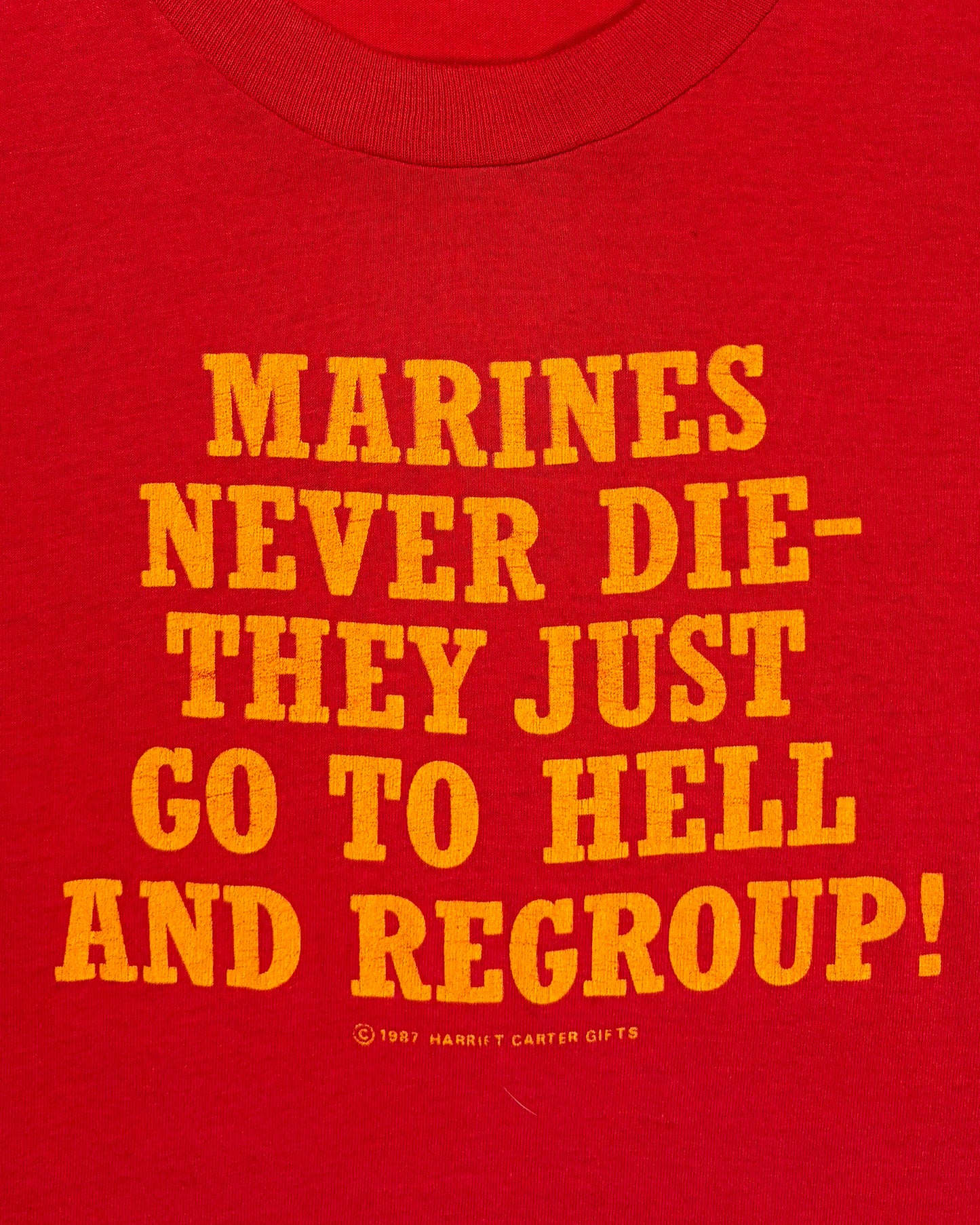 Vintage 80’s ‘Marines Never Die’ Vintage T-Shirt