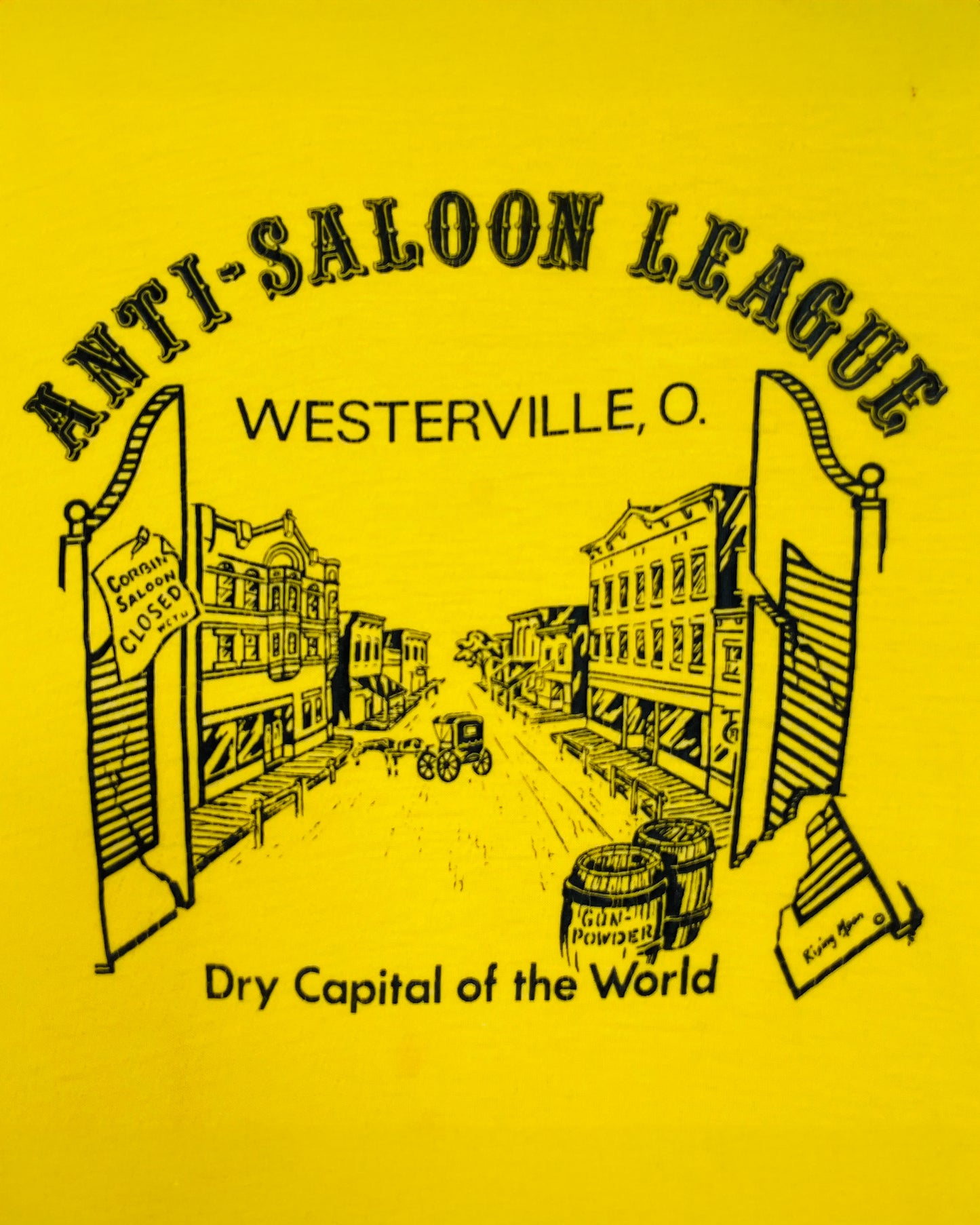 Vintage 70’s ‘Anti Saloon League’ True Vintage Tshirt