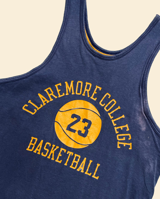 Vintage 70’s ‘Claremore College Double Face - Champion’ True Vintage Jersey Tank