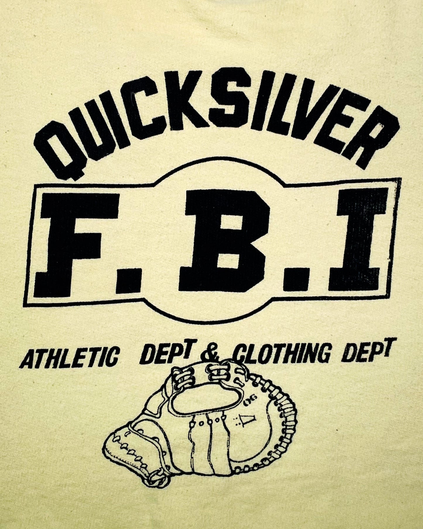 Vintage 70’s ‘Quicksilver F.B.I. Athletic Dept’ True Vintage Tank - Yellow