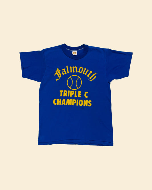 Vintage 70’s ‘Falmouth Triple C Champions’ True Vintage Tshirt