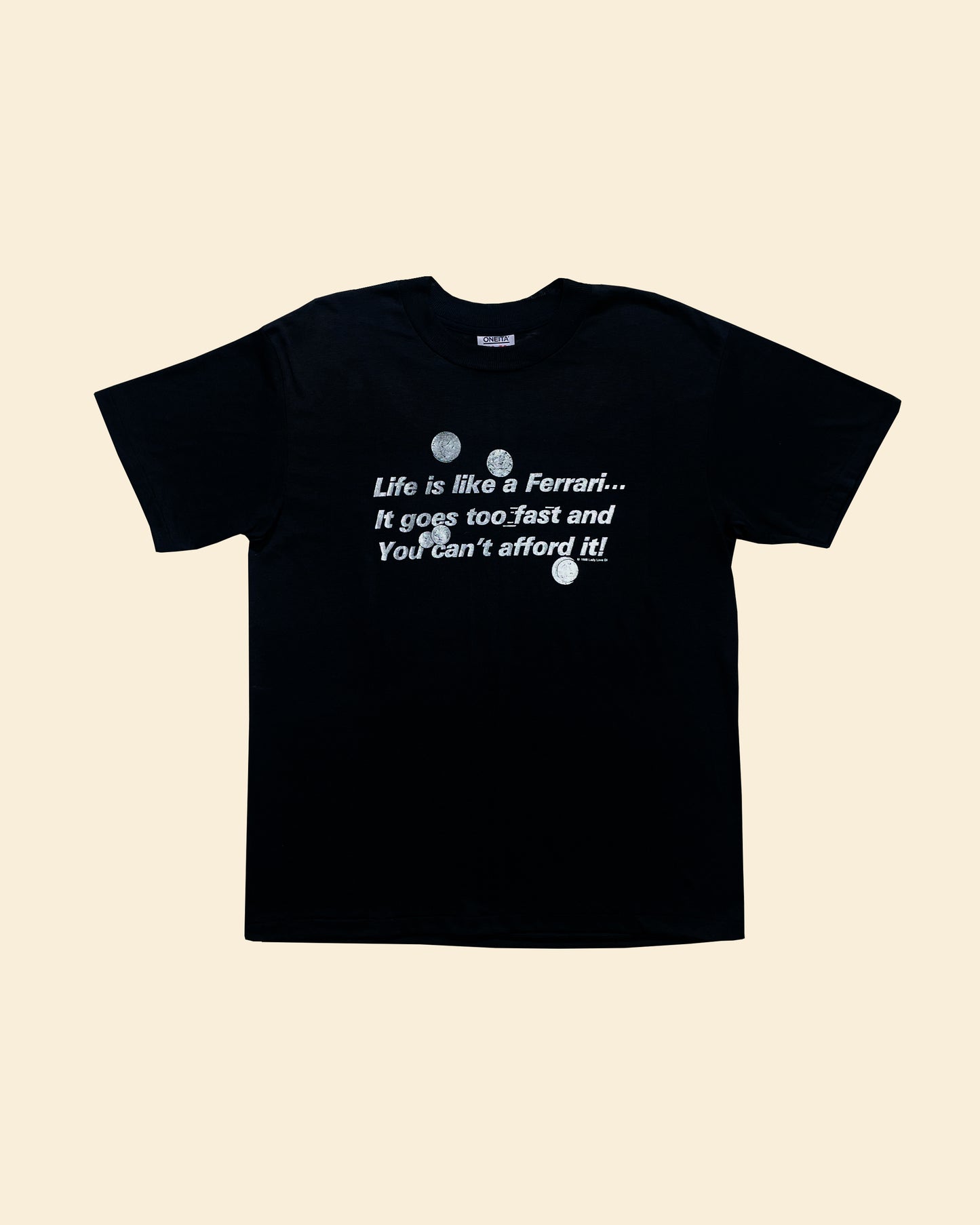 Vintage 80’s ‘Life Is Like A Ferrari’ Tshirt