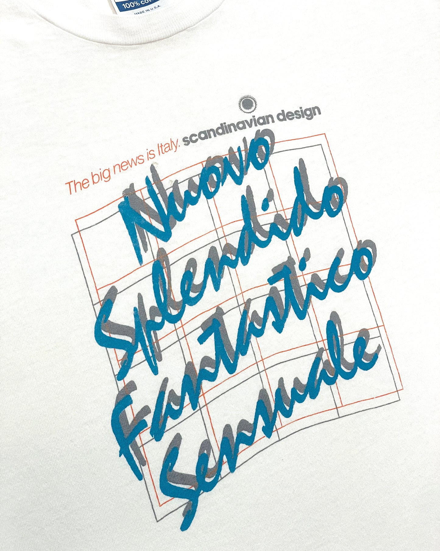 Vintage 80's ‘Nuovo Splendido Fantastico Sensuale’ Tshirt