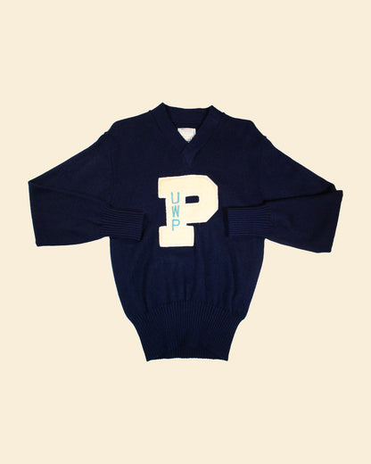 Vintage 70’s ‘P - Letterman’ True Vintage Sweater