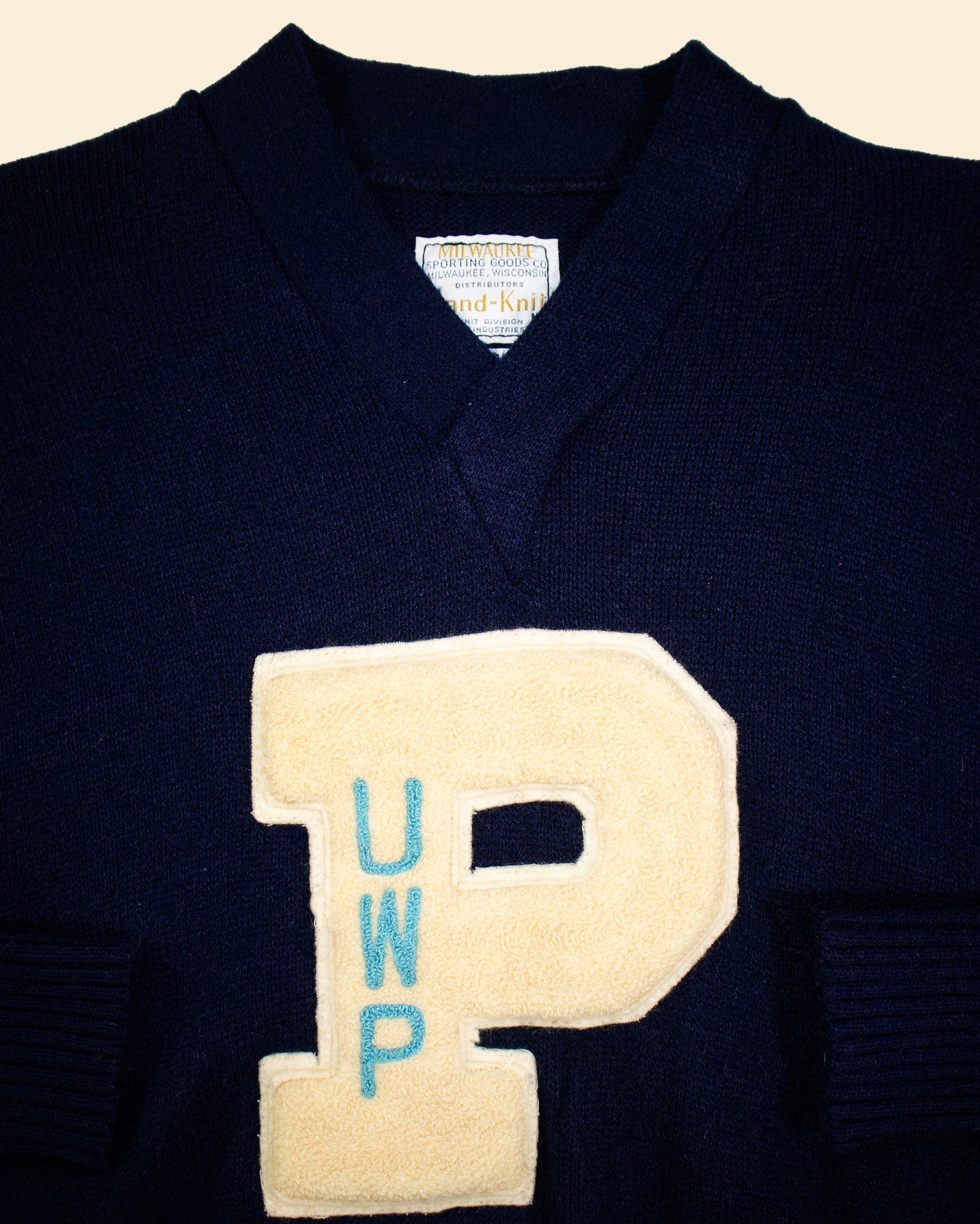 Vintage 70’s ‘P - Letterman’ True Vintage Sweater