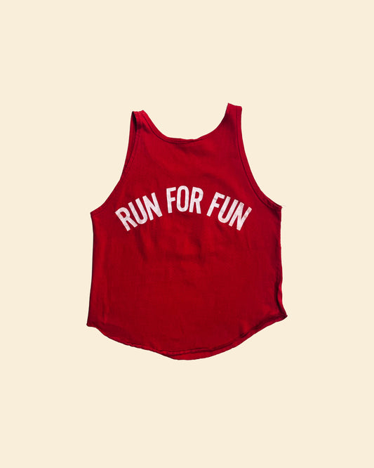 Vintage 70’s ‘Run For Fun’ True Vintage Tank