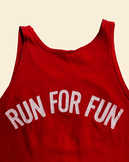 Vintage 70’s ‘Run For Fun’ True Vintage Tank