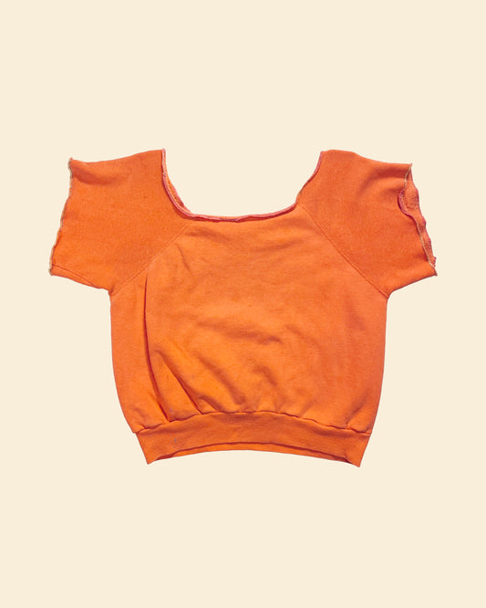 Vintage 60’s ‘Salmon Orange’ True Vintage Short Sleeve Sweatshirt