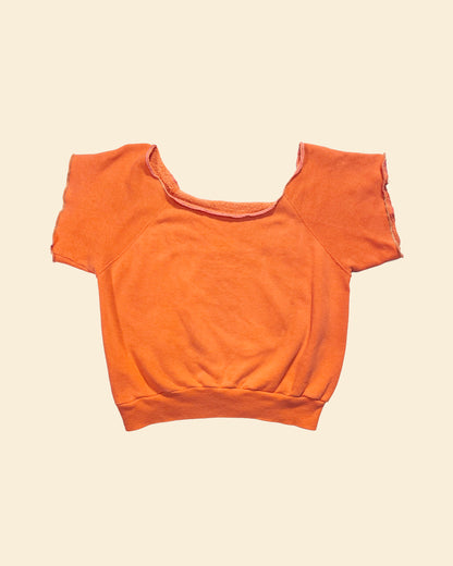 Vintage 60’s ‘Salmon Orange’ True Vintage Short Sleeve Sweatshirt