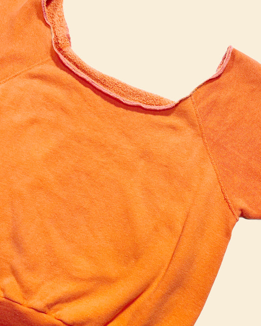 Vintage 60’s ‘Salmon Orange’ True Vintage Short Sleeve Sweatshirt