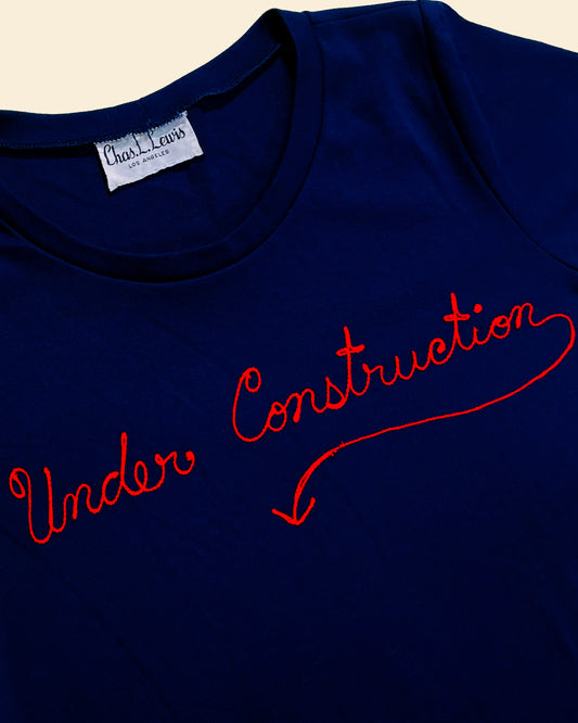 Vintage 60’s ‘Under Construction’ True Vintage Tshirt